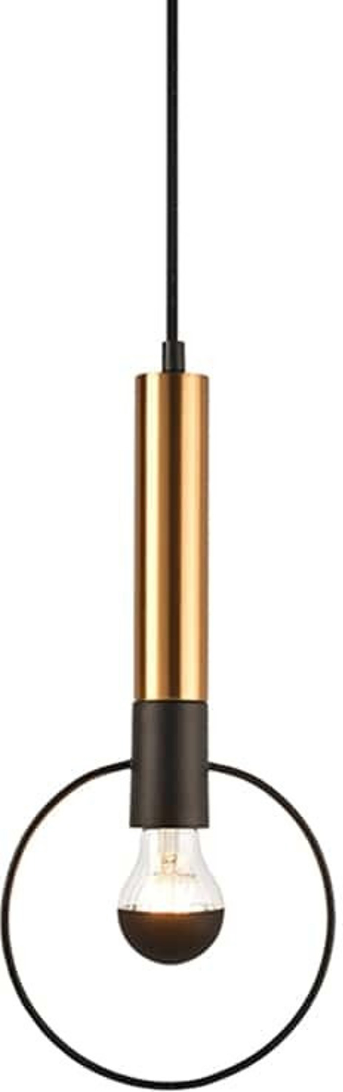 ACA Fotistiko Orofis Metalliko 'Miracolo' Mavro/Oreixalkos E27 18X116cm HL39971P18BB
