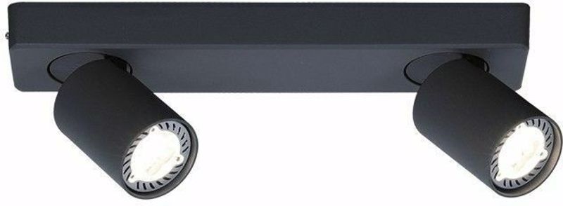 ACA 2Φωτο Σποτ Αλουμίνιο 'Elitis' Μαύρο GU10 32Χ11cm RA