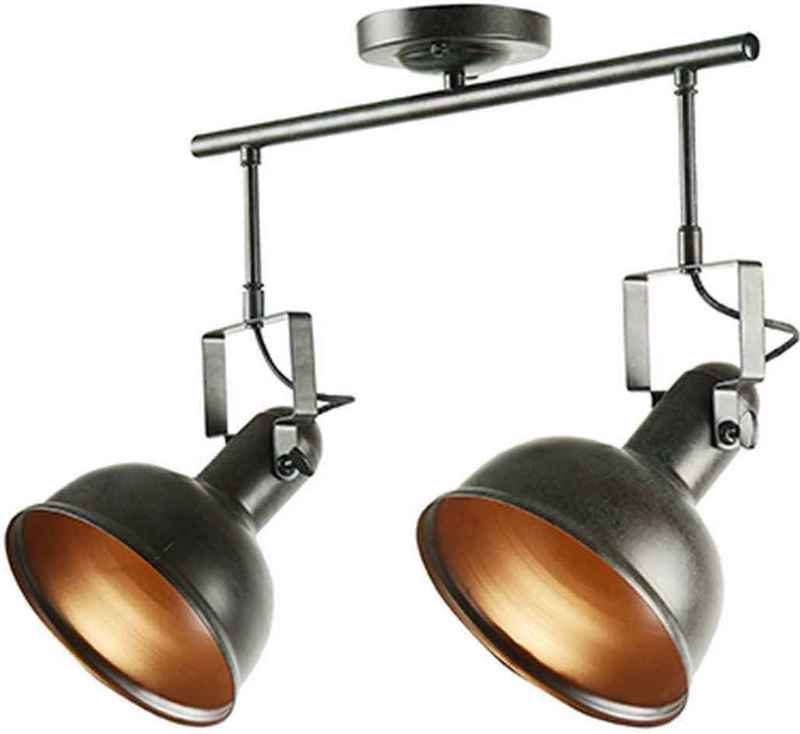 agiovlasitishome Διακοσμητικά τοίχου - ΣΗΜΑΝΤΙΚΟ: Σε περίπτωση διαφοράς τιμής από το κατάστημα ισχύει παντα και μόνο η τιμή του καταστήματος ACA 2Φωτο Σποτ Οροφής Μεταλλικό 'Riviera' Καφέ/Σκουριά