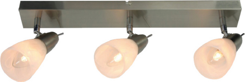 ACA Lighting - ΣΗΜΑΝΤΙΚΟ: Σε περίπτωση διαφοράς τιμής από το κατάστημα ισχύει παντα και μόνο η τιμή του καταστήματος ACA 3Φωτο Σποτ Οροφής Μεταλλικό/Γυάλινο 'Kamet' Μπρονζέ