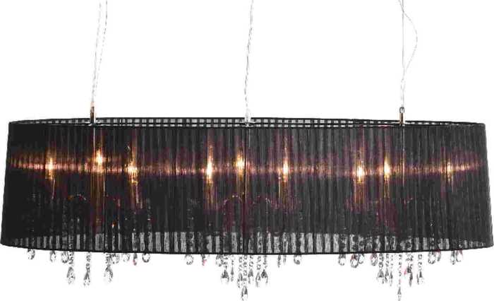 ACA 3Foto Fotistiko Orofis Metalliko/ufasmatino 'Alice' Mavro/Xromio E14 120X120cm 3P1200BK