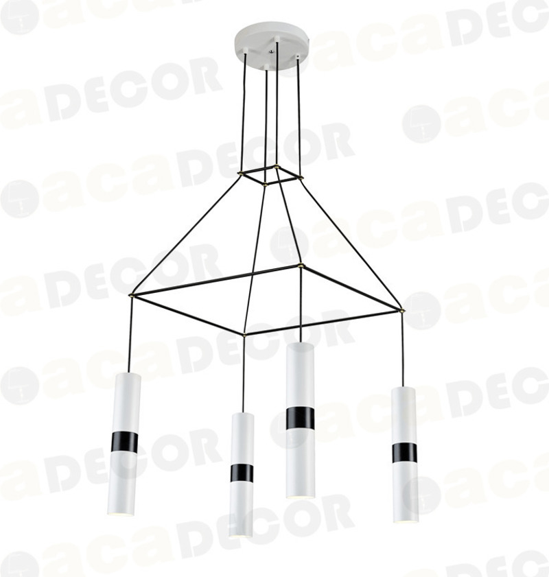 ACA Lighting - ΣΗΜΑΝΤΙΚΟ: Σε περίπτωση διαφοράς τιμής από το κατάστημα ισχύει παντα και μόνο η τιμή του καταστήματος ACA 4Φωτο Φωτιστικό Οροφής Μεταλλικό 'Da Vinci' Λευκό/Μ