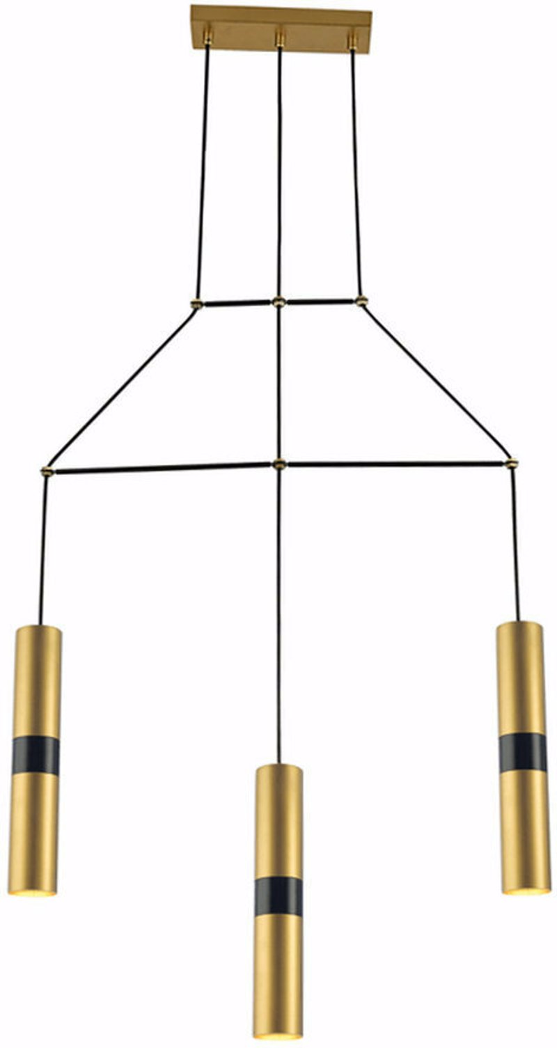 ACA Lighting - ΣΗΜΑΝΤΙΚΟ: Σε περίπτωση διαφοράς τιμής από το κατάστημα ισχύει παντα και μόνο η τιμή του καταστήματος ACA 3Φωτο Φωτιστικό Οροφής Μεταλλικό 'Da Vinci' Ορείχαλ