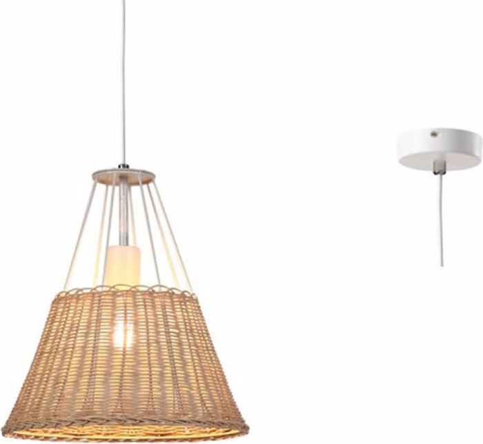 ACA Fotistiko Orofis Metalliko/Sxoini 'Zorbas' Lefko E27 30X120cm GN60P130WH