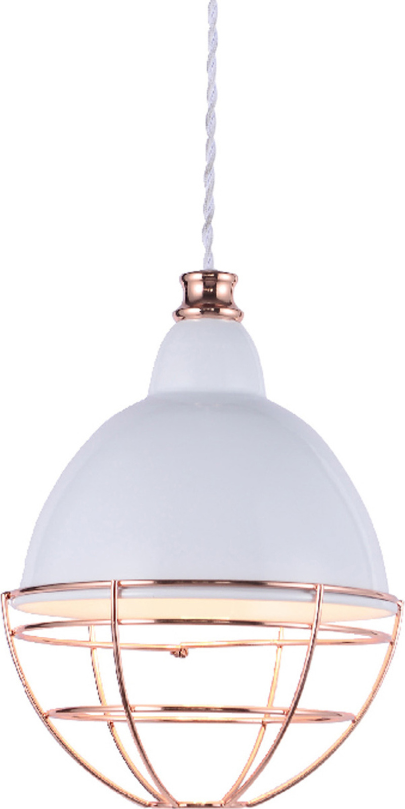 ACA Φωτιστικό Οροφής Μεταλλικό 'Leto' Λευκό Ε27 20Χ150c