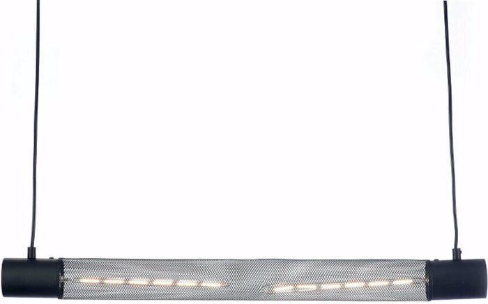 ACA 2Foto Fotistiko Orofis Metalliko 'Alcatraz' Mavro E27 72X12cm OD602P72BK