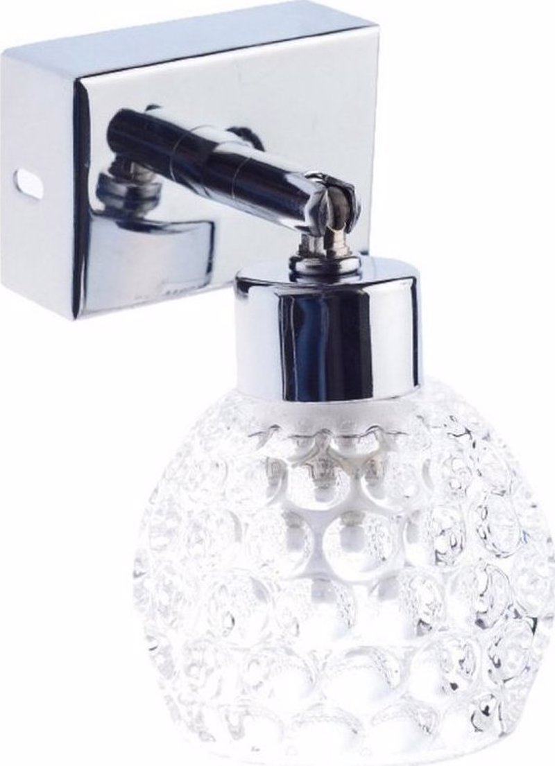 ACA Απλίκα Τοίχου Μέταλλο/Γυαλί Χρώμιο G9 'Ostrava' 10Χ13εκ AD757141