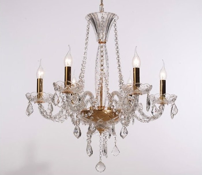 ACA Fotistiko Orofis Exafoto Metalliko/Krustallino 'LILIUM' Xruso E14 64X160cm BLK80046PCG