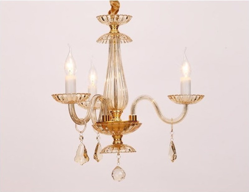 ACA Φωτιστικό Οροφής Τρίφωτο Μεταλλικό/Κρυστάλλινο 'LOM