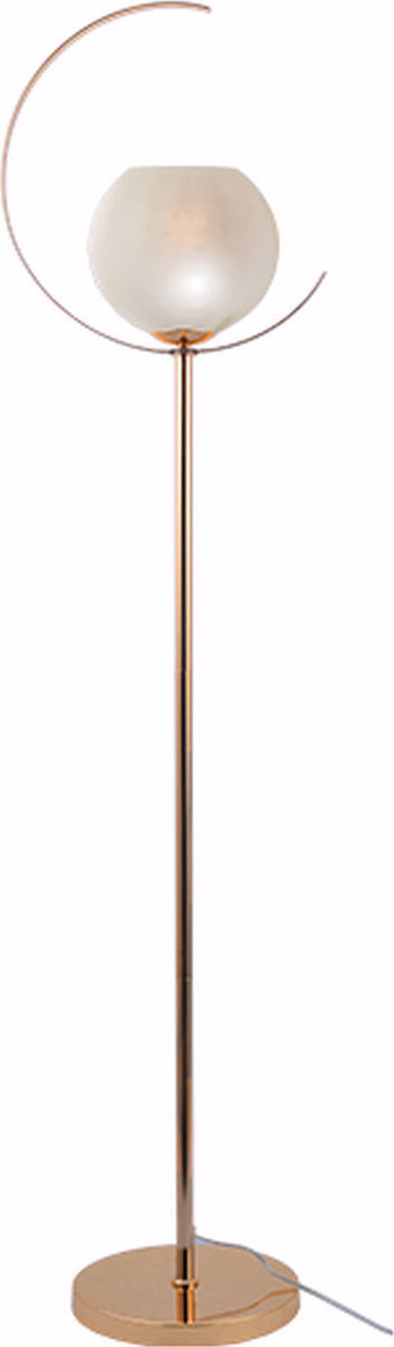 ACA Φωτιστικό Δαπέδου 'IPARELLE' Μέταλλο/Γυαλί Χρυσό/Περλέ Ε27 38Χ25Χ144εκ DCR17501F