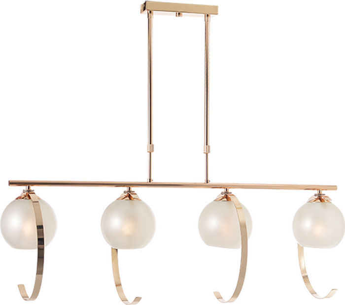 ACA Fotistiko Orofis Tetrafoto 'IPARELLE' Metallo/Gyali Xruso/Perle E27 120X30X110ek DCR17504P