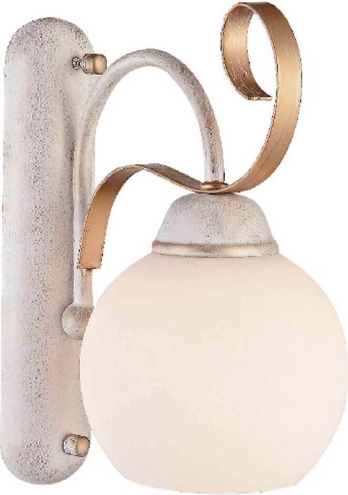 ACA Aplika Toixou Metalliki/Gyalini 'FOYER' Lefko/Xruso E27 13,5X25,2X22cm DL11691W