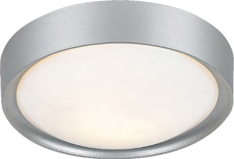 ACA Πλαφονιέρα Οροφής Μεταλλική 'VALLETTA' Λευκό/Ασημί 