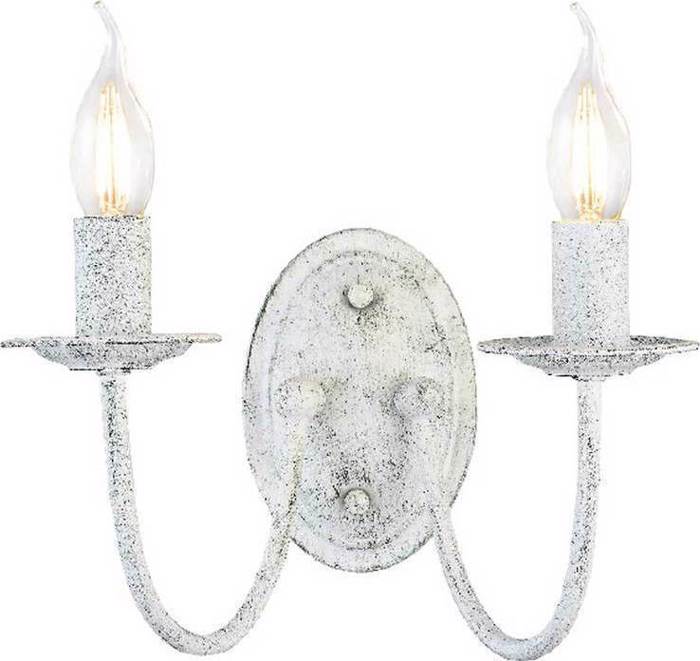 ACA Aplika Toixou Difoti Metalliki 'ACCRA' Lefko E14 28X15,5X20cm DL9312WAG