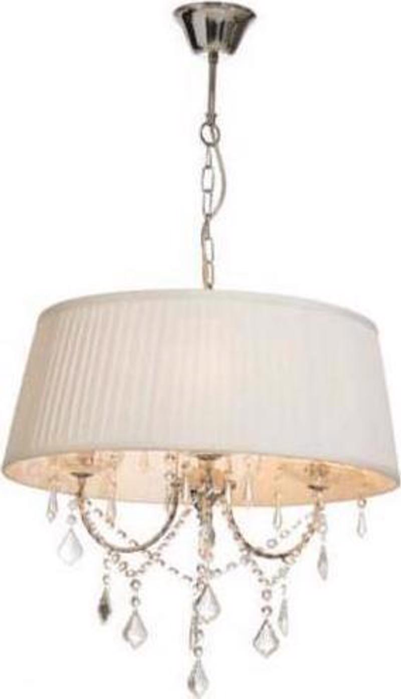ACA Lighting - ΣΗΜΑΝΤΙΚΟ: Σε περίπτωση διαφοράς τιμής από το κατάστημα ισχύει παντα και μόνο η τιμή του καταστήματος ACA Φωτιστικό Οροφής Τρίφωτο Μεταλλικό/Υφασμάτινο 'PENE
