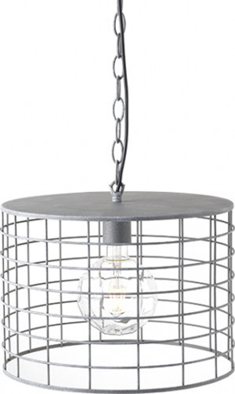 ACA Φωτιστικό Οροφής Μεταλλικό 'Dublin' Τσιμέντο E27 Φ2