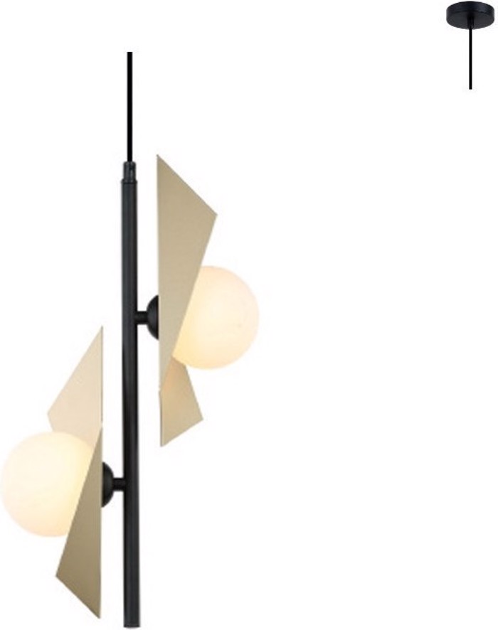 ACA Fotistiko Orofis Difoto Metalliko/Gyalino 'POLYGON' Xruso/Mavro G9 26X118ek HL42592P25BG