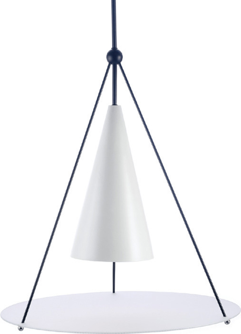 ACA Φωτιστικό Οροφής Μεταλλικό/Γυάλινο 'TEMPLE' Λευκό/Μ