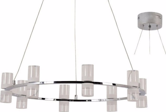 ACA Fotistiko Orofis Oxtafoto Alouminio 'IONIAN' Xromio LED D52X131,5cm JNDP32LED52CH