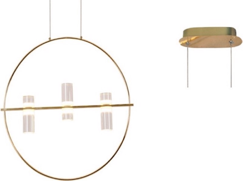 ACA Lighting - ΣΗΜΑΝΤΙΚΟ: Σε περίπτωση διαφοράς τιμής από το κατάστημα ισχύει παντα και μόνο η τιμή του καταστήματος ACA Φωτιστικό Οροφής Τρίφωτο Αλουμίνιο 'IONIAN' Χρυσό L