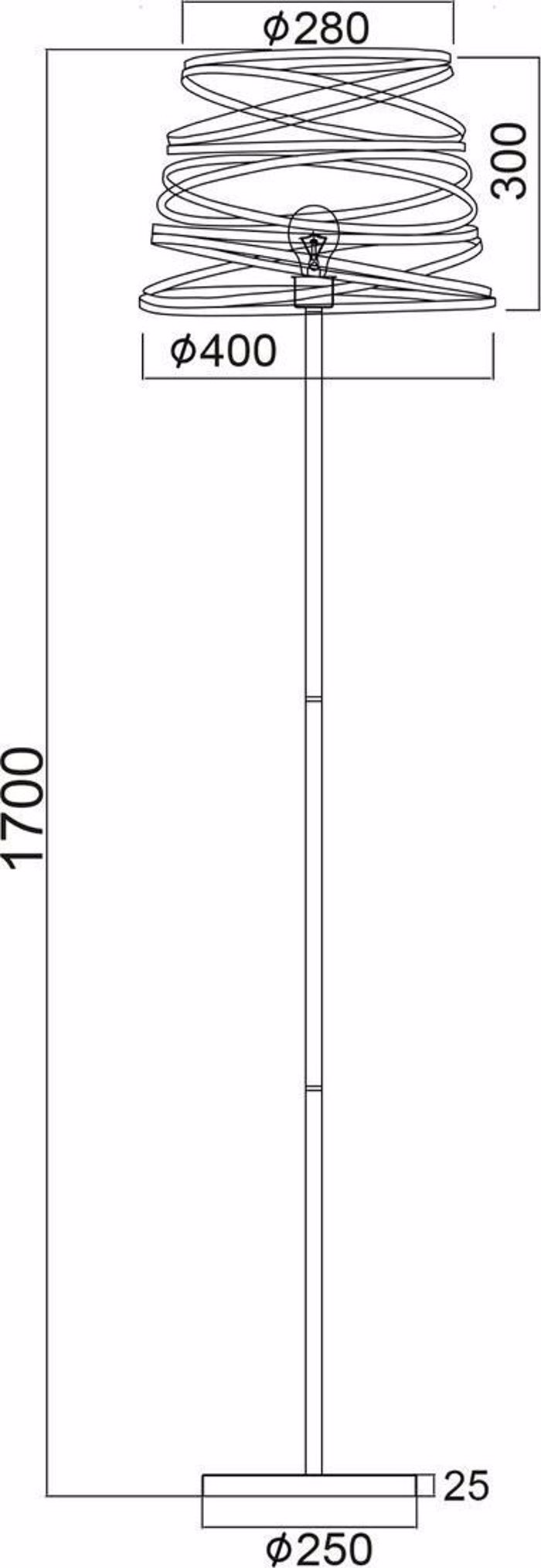 ACA Fotistiko Epidapedio Metalliko 'Jazz' Mavro E27 F28X170ek KS1538FB