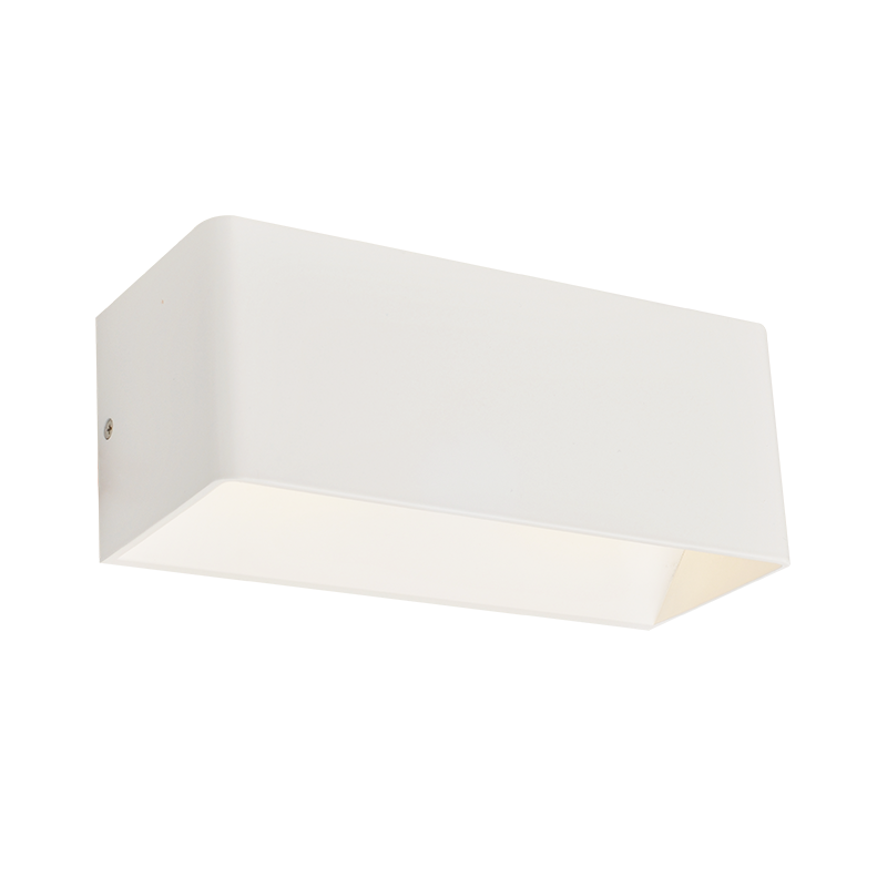 ACA Απλίκα Τοίχου Up-Down 'NEPHELE' LED Μεταλλική Λευκή 25x10x10cm Φυσικό Λευκό L350374L