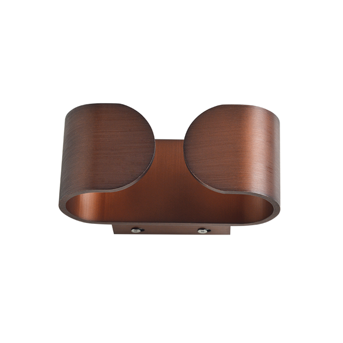 ACA Aplika Toixou 'NEPHELE' LED Metalliki Kafe 16x9x7cm Thermo Lefko L35049WD