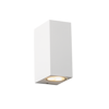 ACA Aplika Exoterikou Xorou Lefko Mat me Spot Diplis Desmis (Up/Down) 2xGU10 LG2204GU10W