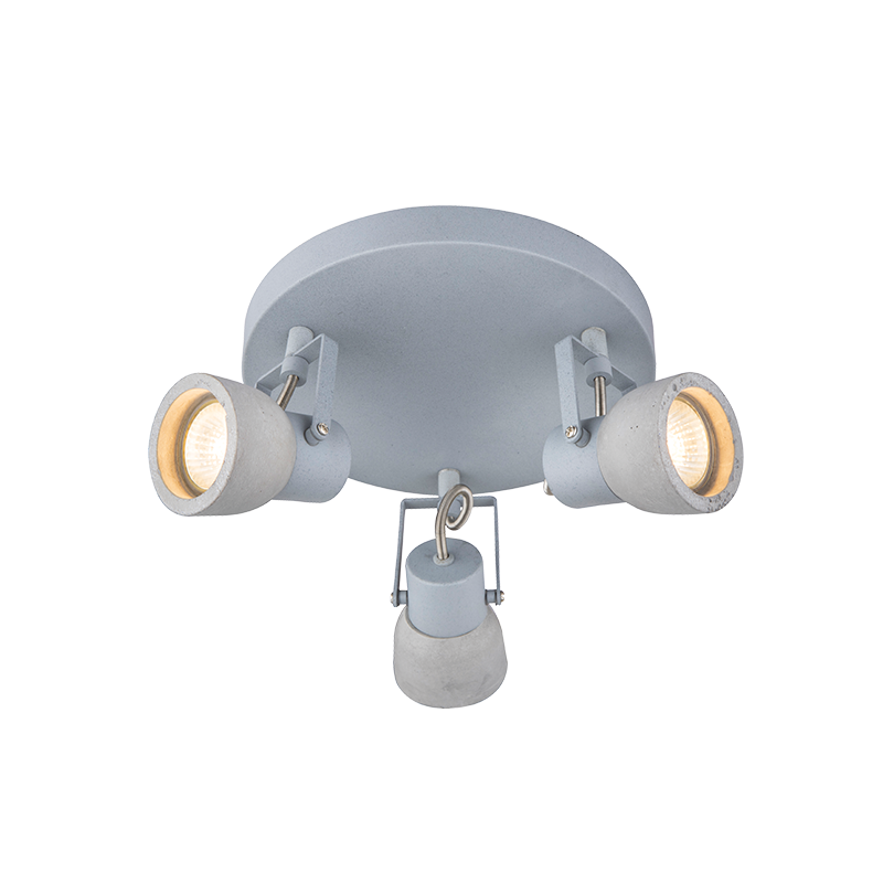 agiovlasitishome Διακοσμητικά τοίχου - ΣΗΜΑΝΤΙΚΟ: Σε περίπτωση διαφοράς τιμής από το κατάστημα ισχύει παντα και μόνο η τιμή του καταστήματος ACA Φωτιστικό Οροφής 3Φωτο 'PEPPER' Μεταλλικό/Τσιμεντέν