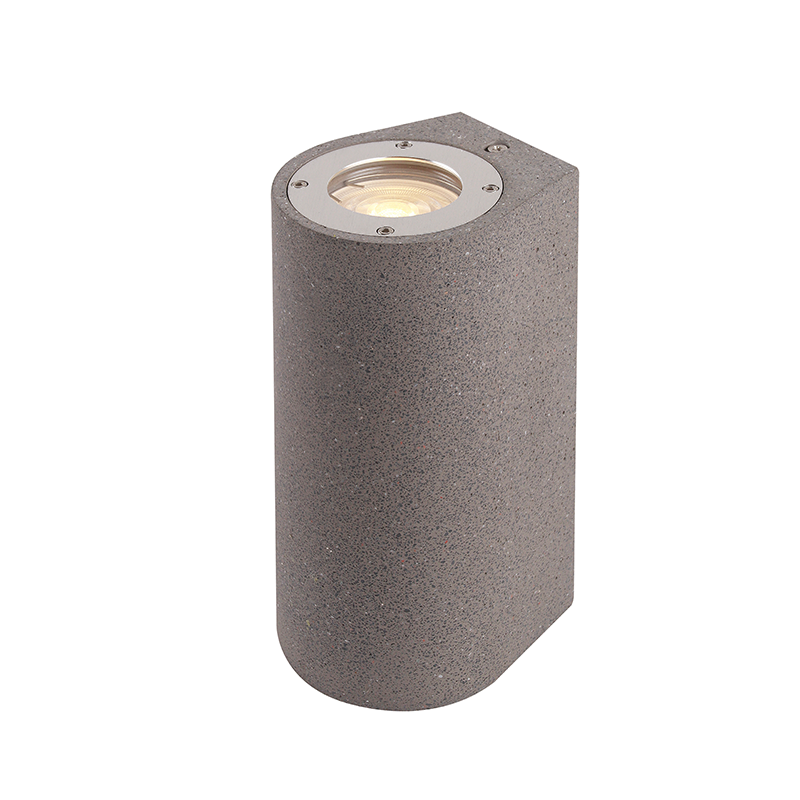 ACA Lighting - ΣΗΜΑΝΤΙΚΟ: Σε περίπτωση διαφοράς τιμής από το κατάστημα ισχύει παντα και μόνο η τιμή του καταστήματος ACA Απλίκα Τοίχου Τσιμέντο Μαύρο Up/Down 2xGU10 8.8X10Χ