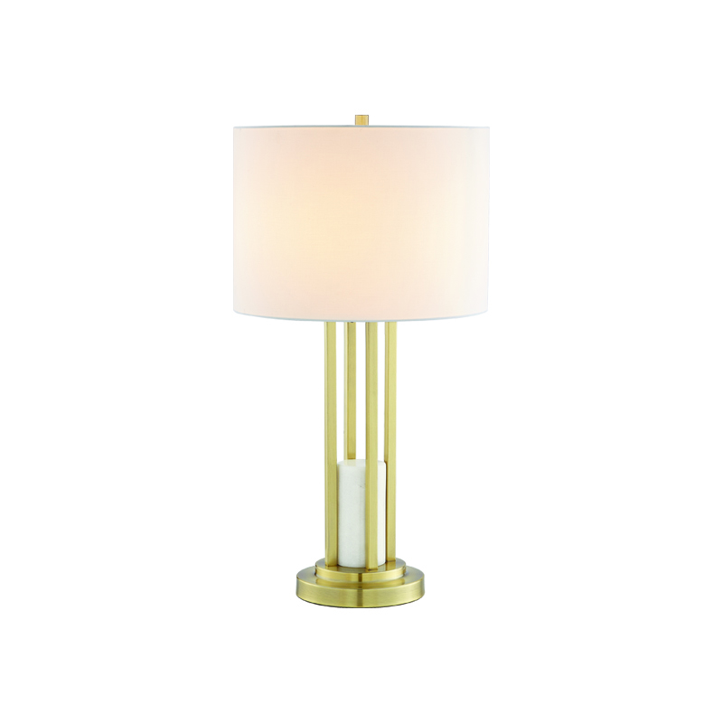 ACA Lighting - ΣΗΜΑΝΤΙΚΟ: Σε περίπτωση διαφοράς τιμής από το κατάστημα ισχύει παντα και μόνο η τιμή του καταστήματος ACA Επιτραπέζιο Φωτιστικό Μεταλλικό/Υφασμάτινο Λευκό/Χρ