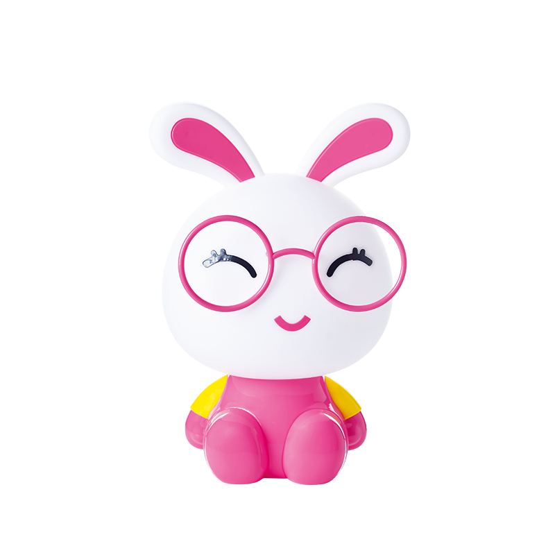 ACA Παιδικό Πορτατίφ Κουνελάκι Πλαστικό Ροζ/Λευκό Ε14 2