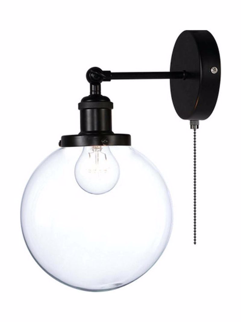 ACA Επιτοίχιο Φωτιστικό TARO Μονόφωτο Μαύρο Μεταλλικό Γ