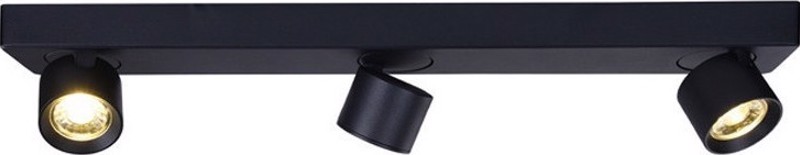 ACA Lighting - ΣΗΜΑΝΤΙΚΟ: Σε περίπτωση διαφοράς τιμής από το κατάστημα ισχύει παντα και μόνο η τιμή του καταστήματος ACA Σποτ Ράγα Τρίφωτη Αλουμίνιο 'PLUTO' Μαύρο LED 54Χ7Χ