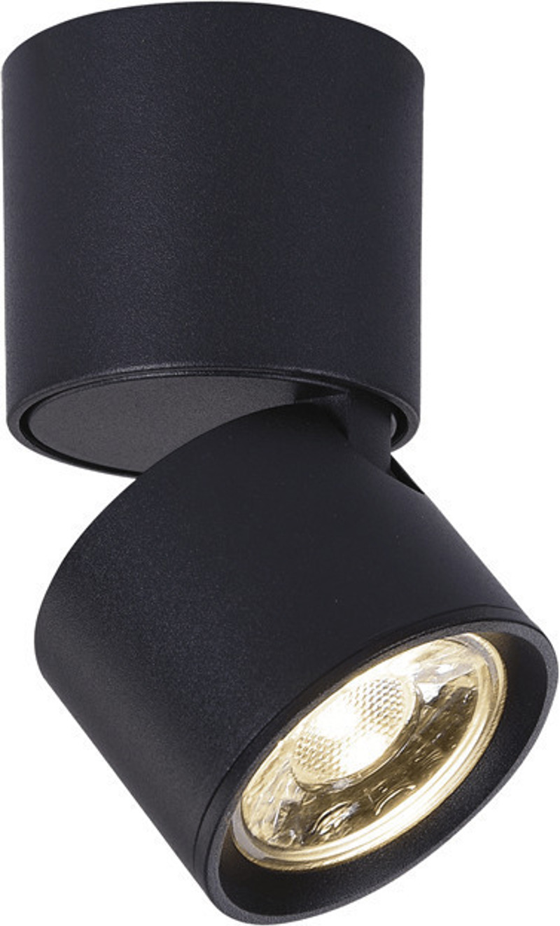 ACA Lighting - ΣΗΜΑΝΤΙΚΟ: Σε περίπτωση διαφοράς τιμής από το κατάστημα ισχύει παντα και μόνο η τιμή του καταστήματος ACA Σποτ Αλουμίνιο 'PLUTO' Μαύρο LED Δ5,6Χ10cm RA33LEDS