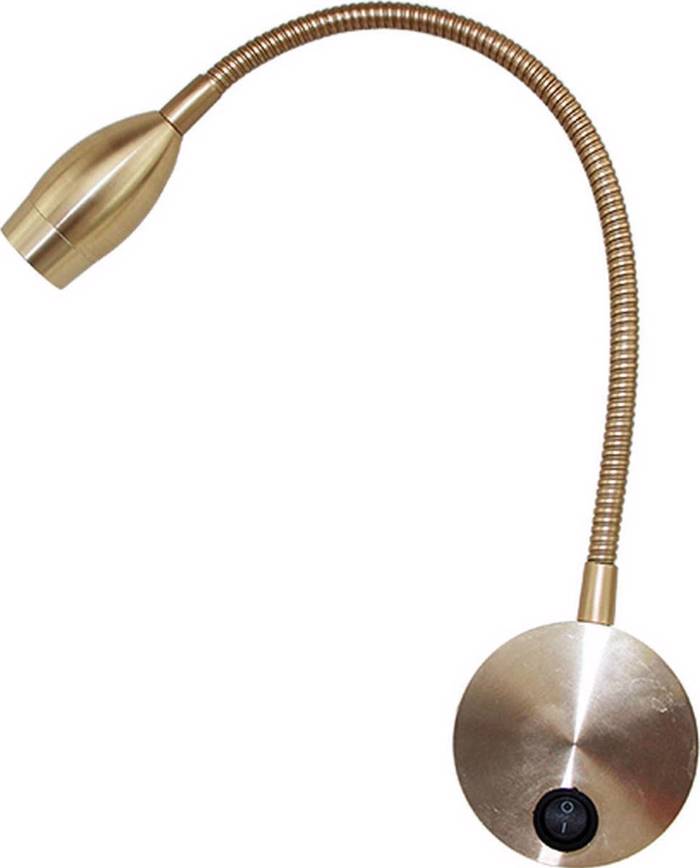 ACA Spot Peristrefomeno/Ruthmizomeno Metalliko 'Swan' Xruso LED F6X30cm SF126BLED330G