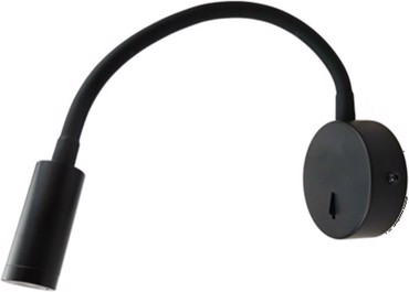 ACA Σποτ Μεταλλικό 'ALIS' Μαύρο LED Φ8X36cm SF1501LEDB