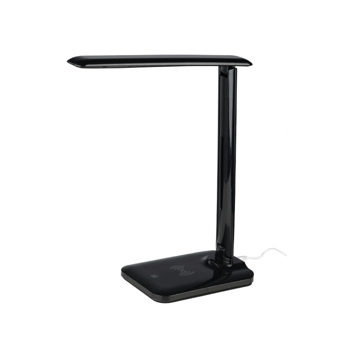 ACA Epitrapezio Fotistiko Metalliko/Plastiko 'FUTUR2' Mavro Led 12X17X33cm SF27LEDBK