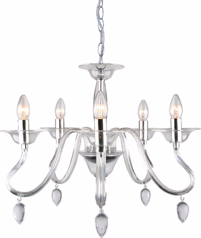 ACA Fotistiko Orofis Pentafoto 'FIRENZE' Akruliko/Metallo Diafano/Xromio E14 F60X128ek SF3631165