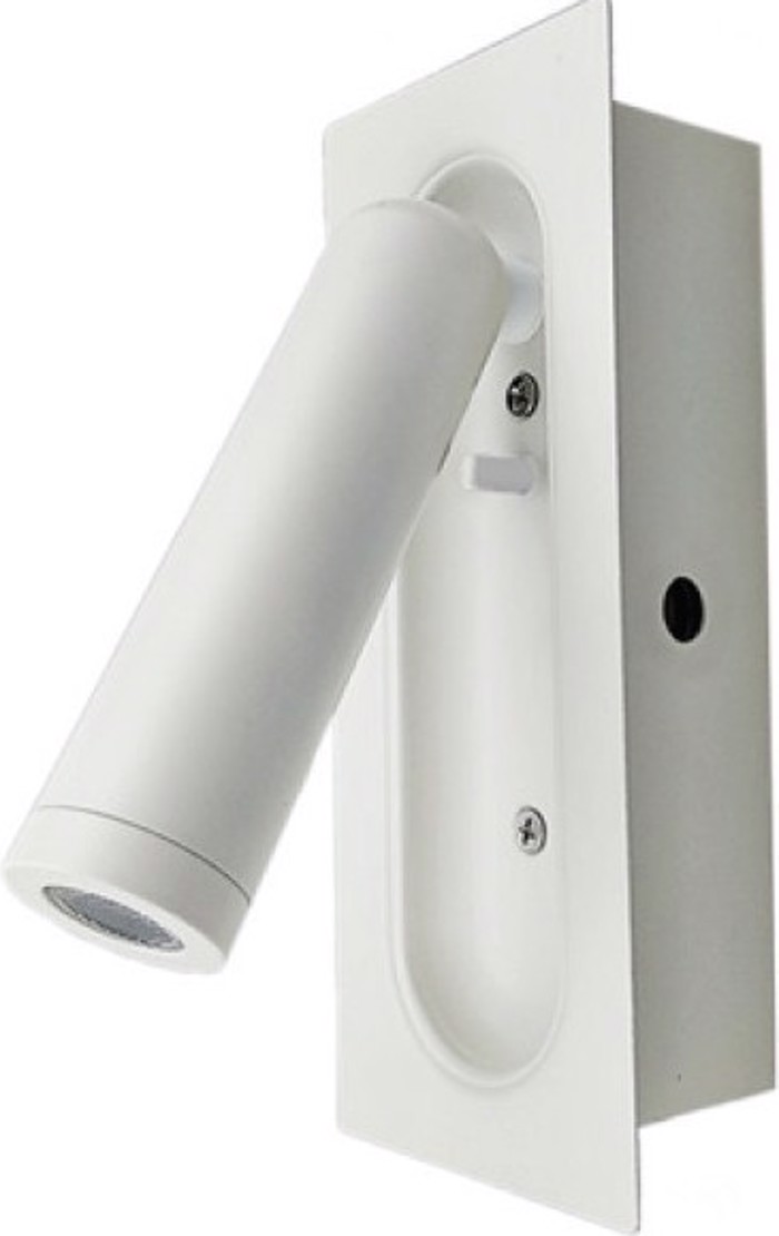 ACA Spot Metalliko 'AIAS' Lefko LED 7X17cm SF701LEDW