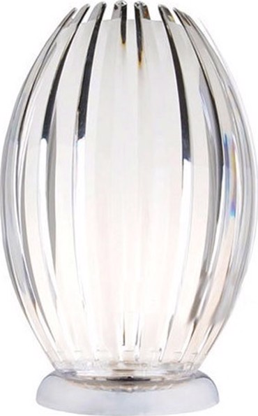 ACA Επιτραπέζιο Φωτιστικό 'HOMO' Ακρυλικό/Μέταλλο Διάφανο/Χρώμιο Ε14 Φ12Χ18εκ SF8574