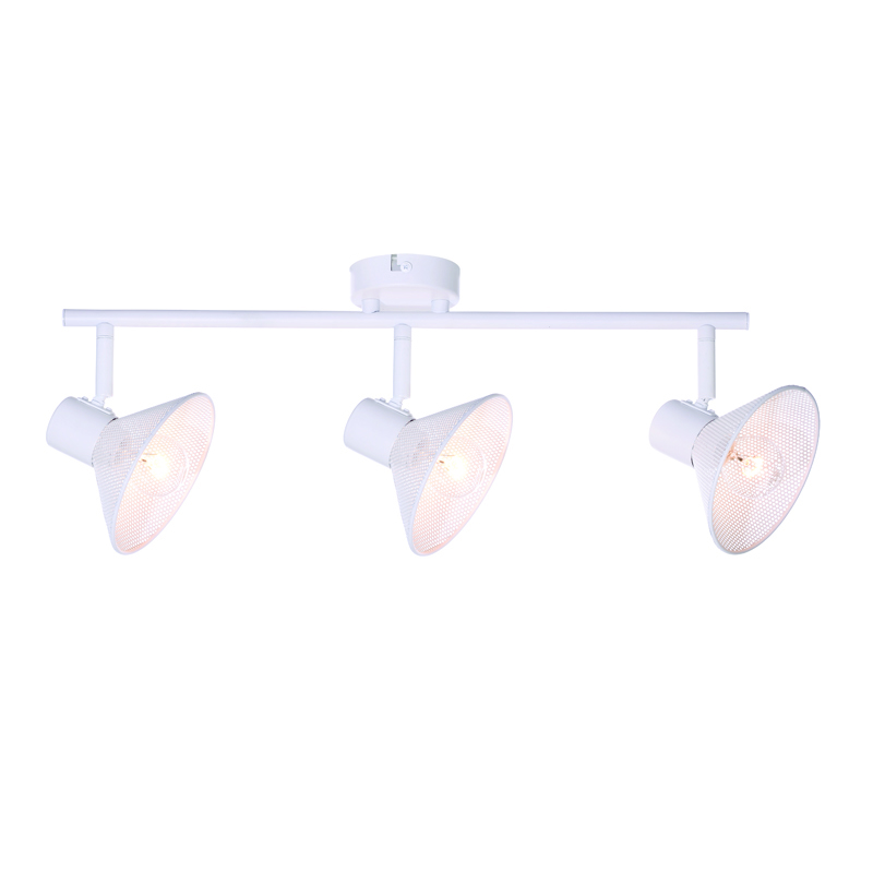 ACA Απλίκα Τοίχου 'PALOMA' 3Φωτη Μεταλλική Λευκή Ε14 53x19cm TNK2833SW