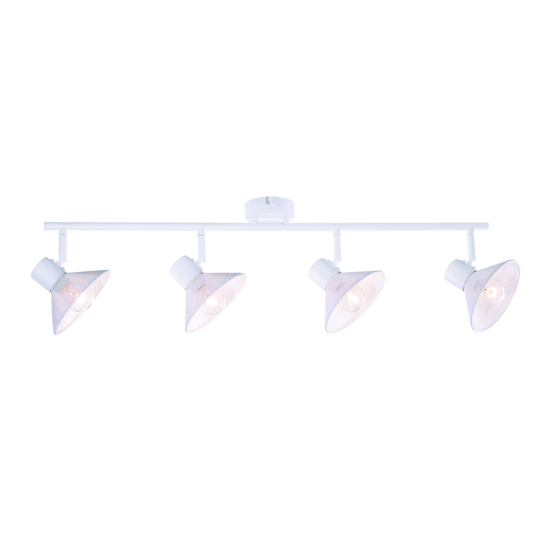 ACA Απλίκα Τοίχου 'PALOMA' 4Φωτη Μεταλλική Λευκή Ε14 74