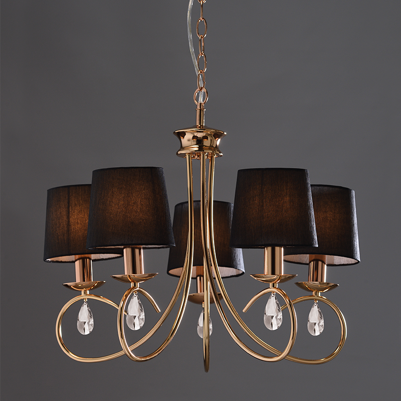 ACA Lighting - ΣΗΜΑΝΤΙΚΟ: Σε περίπτωση διαφοράς τιμής από το κατάστημα ισχύει παντα και μόνο η τιμή του καταστήματος ACA Κρεμαστό Φωτιστικό Οροφής 'BASILICO' 5Φωτο Μεταλλικ