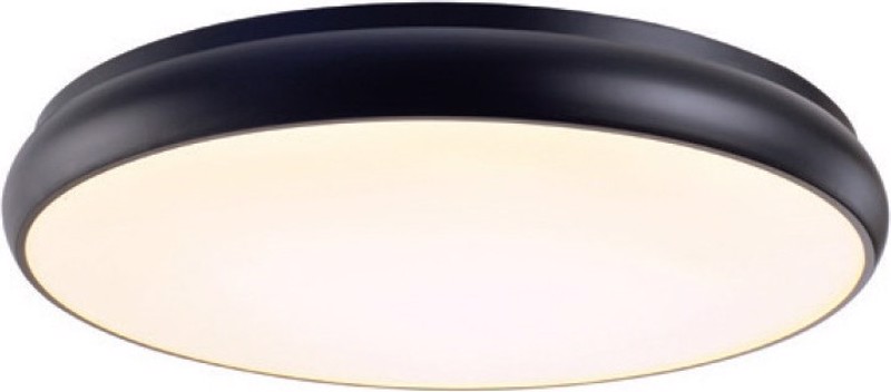 ACA Lighting - ΣΗΜΑΝΤΙΚΟ: Σε περίπτωση διαφοράς τιμής από το κατάστημα ισχύει παντα και μόνο η τιμή του καταστήματος ACA Πλαφονιέρα Οροφής Μεταλλική 'KALLISTA' Μαύρο LED Δ6