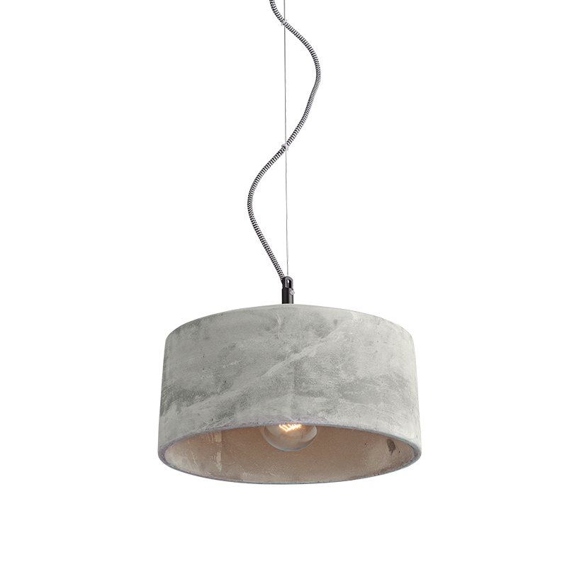 ACA Lighting - ΣΗΜΑΝΤΙΚΟ: Σε περίπτωση διαφοράς τιμής από το κατάστημα ισχύει παντα και μόνο η τιμή του καταστήματος ACA Κρεμαστό Φωτιστικό Οροφής 'Elvis' Τσιμεντένιο Γκρί