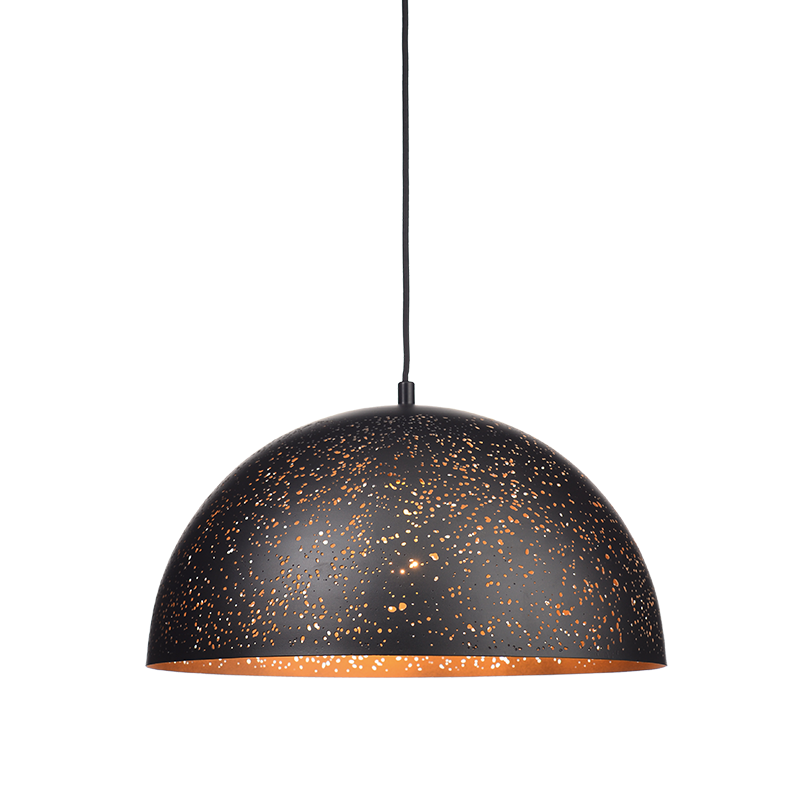 ACA Κρεμαστό Φωτιστικό Οροφής 'PLANETARIO' Μεταλλικό Μαύρο/Χάλκινο Φ40x120cm Ε27 V363381PBG