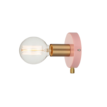 ACA Απλίκα Τοίχου 'JOY' Μεταλλική Ροζ/Χρυσή Ε27 Φ12x8.5cm V36382PB