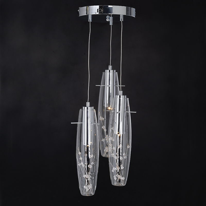 ACA Lighting - ΣΗΜΑΝΤΙΚΟ: Σε περίπτωση διαφοράς τιμής από το κατάστημα ισχύει παντα και μόνο η τιμή του καταστήματος ACA Κρεμαστό Φωτιστικό Οροφής ''VANI'' Μεταλλικό/Κρυστά