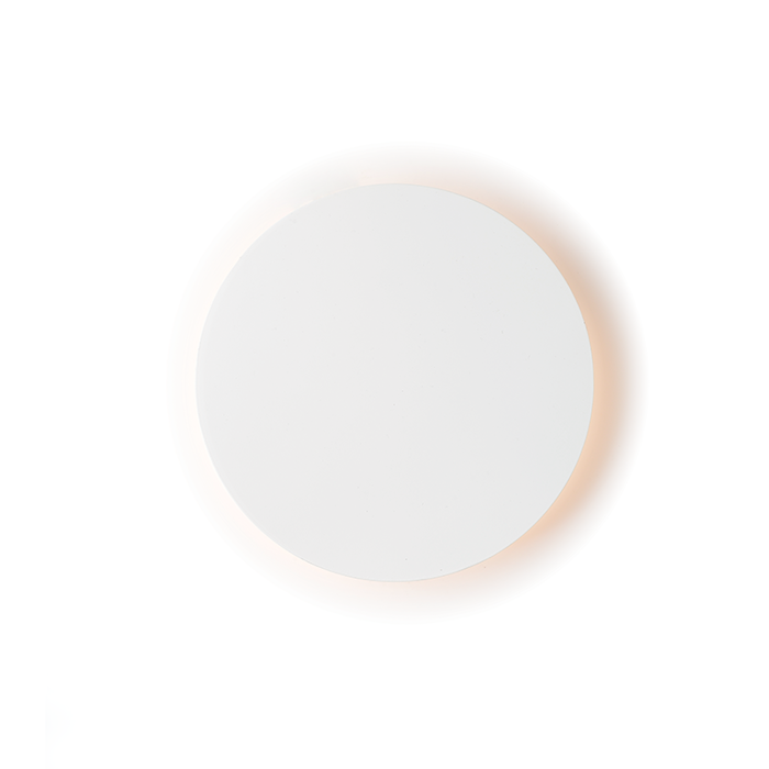 ACA Fotistiko Toixou-Orofis 'ECLIPSE' MDF/Metalliko Lefko F14x3.8cm LED Thermo Lefko ZM1705LEDWW